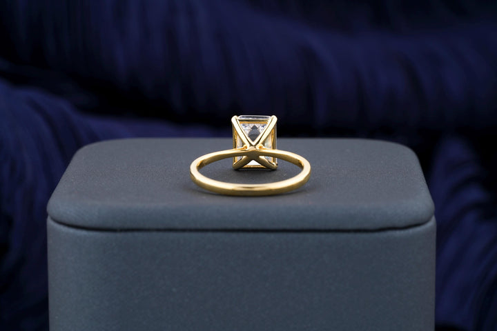 2.50CT Emerald Cut Solitaire Lab Grown Diamond Engagement Ring For Her