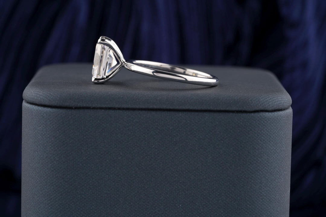 3.50CT Radiant Cut Solitaire Lab Grown Diamond Engagement Ring For Her Minimalist Wedding Ring
