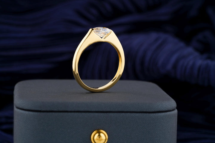 0.50CT Pear Cut Solitaire Lab Grown Diamond Engagement Ring For Women