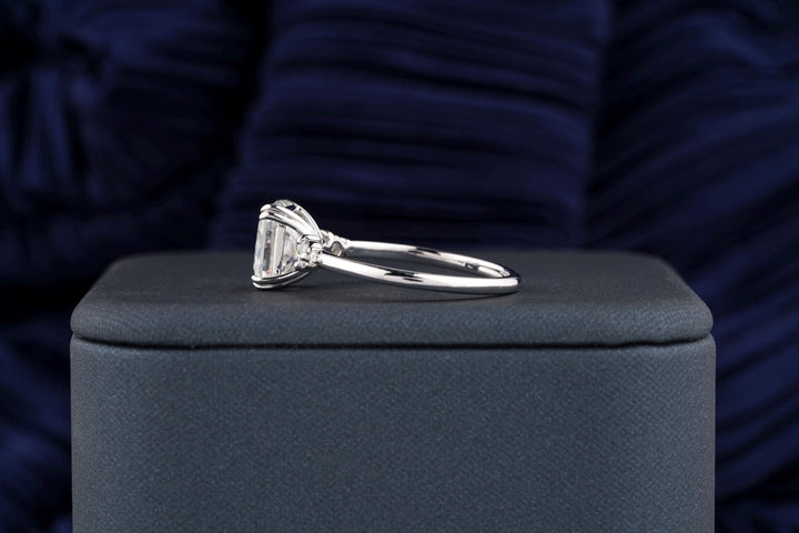 2.0CT Radiant Cut Cluster Lab Grown Diamond Engagement Ring For Her