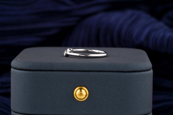 Round Cut Open CVD EF/VVS Diamond Wedding Band For Women, Anniversary Gift