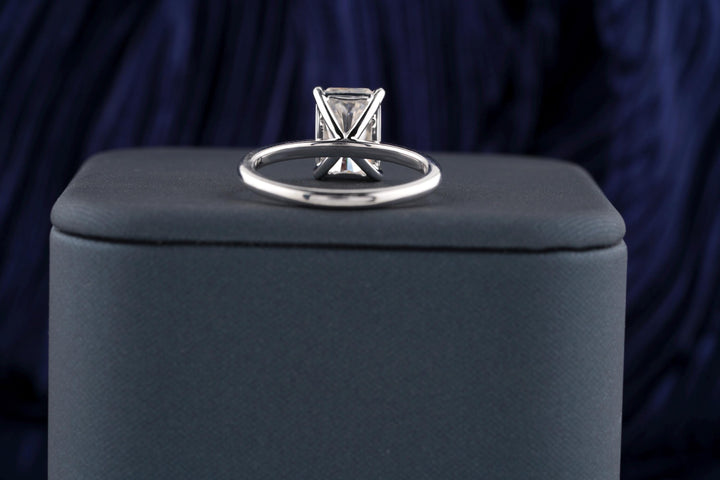 3.50CT Radiant Cut Solitaire Lab Grown Diamond Engagement Ring For Her Minimalist Wedding Ring