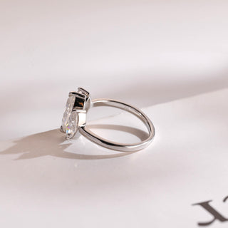 2.0CT Marquise Cut 3 Stone CVD EF/VVS Diamond Wedding Band For Women