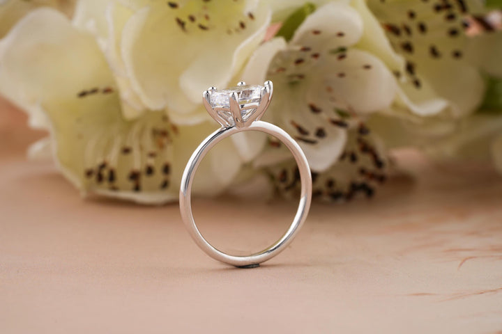 1.50CT East West Oval Cut Solitaire Cut Lab Grown Diamond Engagement Ring