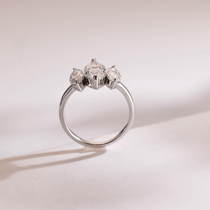 2.0CT Marquise Cut 3 Stone CVD EF/VVS Diamond Wedding Band For Women