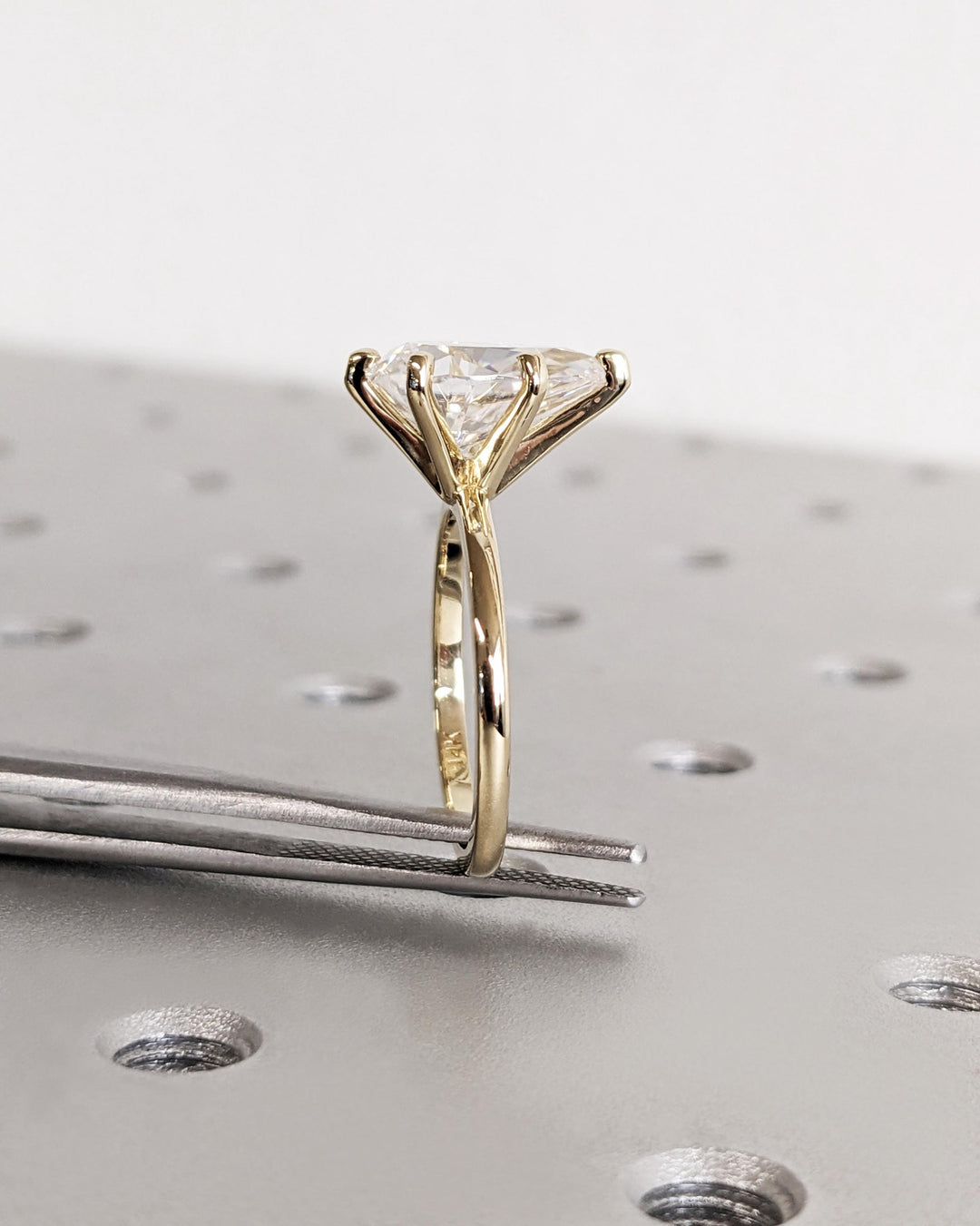 2.50CT Pear Lab Grown Diamond Solitaire Engagement Ring Maximalist Engagement Ring