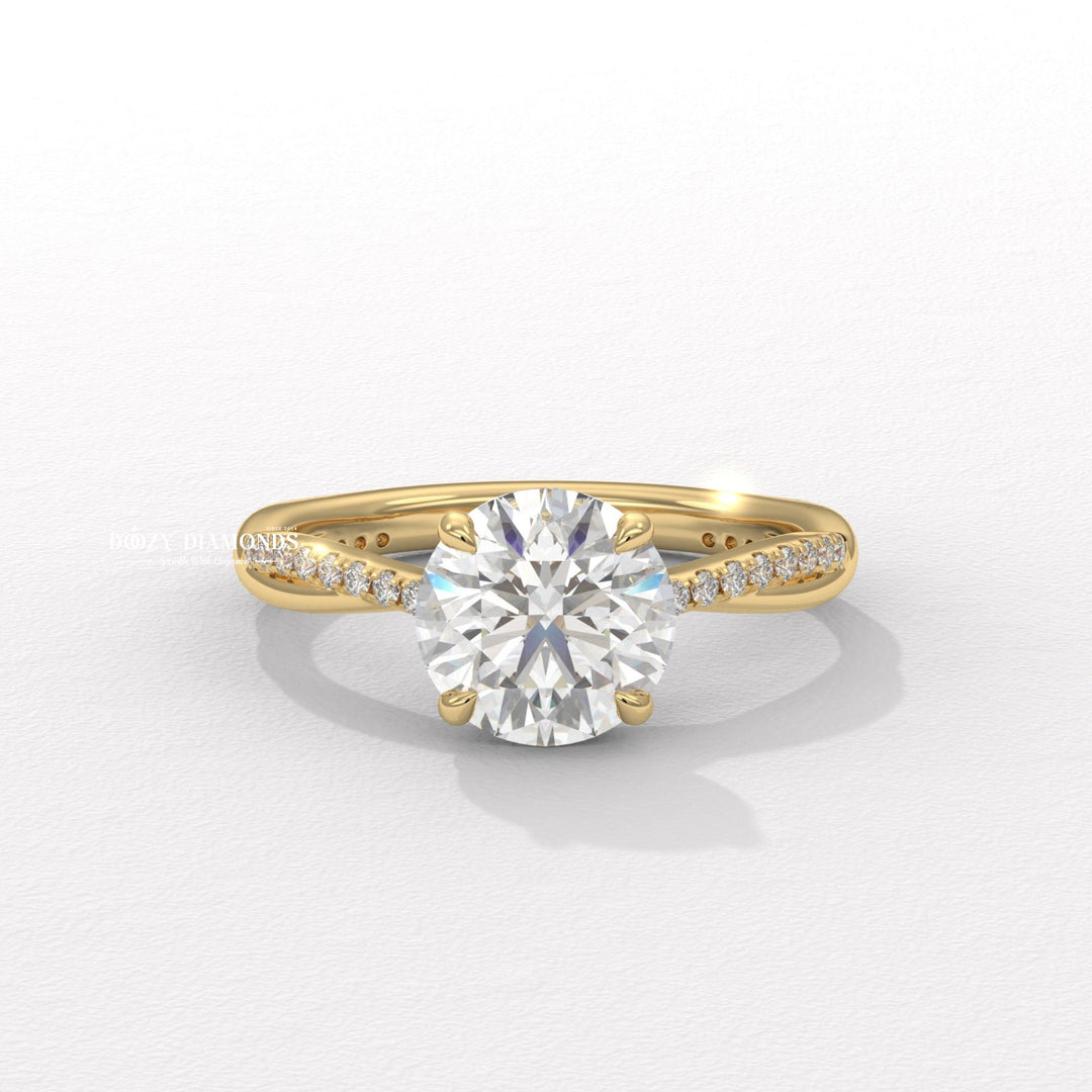 infinity diamond ring, infinity engagement ring,