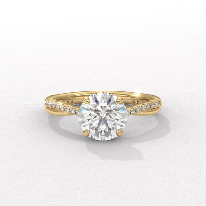 infinity diamond ring, infinity engagement ring,