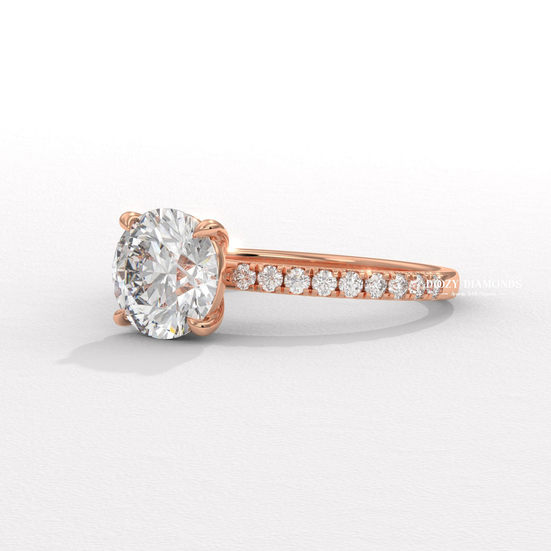infinity engagement ring, crossover diamond ring,