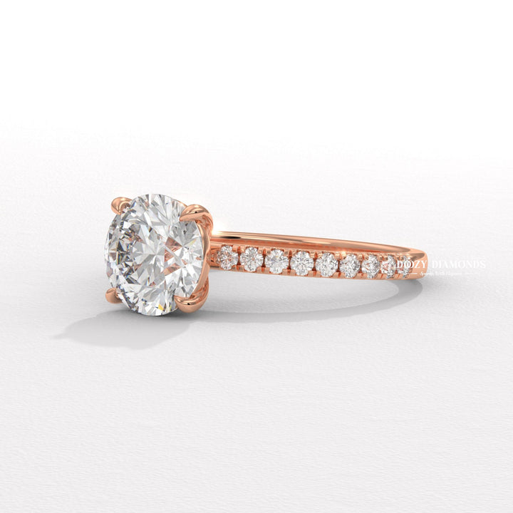 infinity engagement ring, crossover diamond ring,