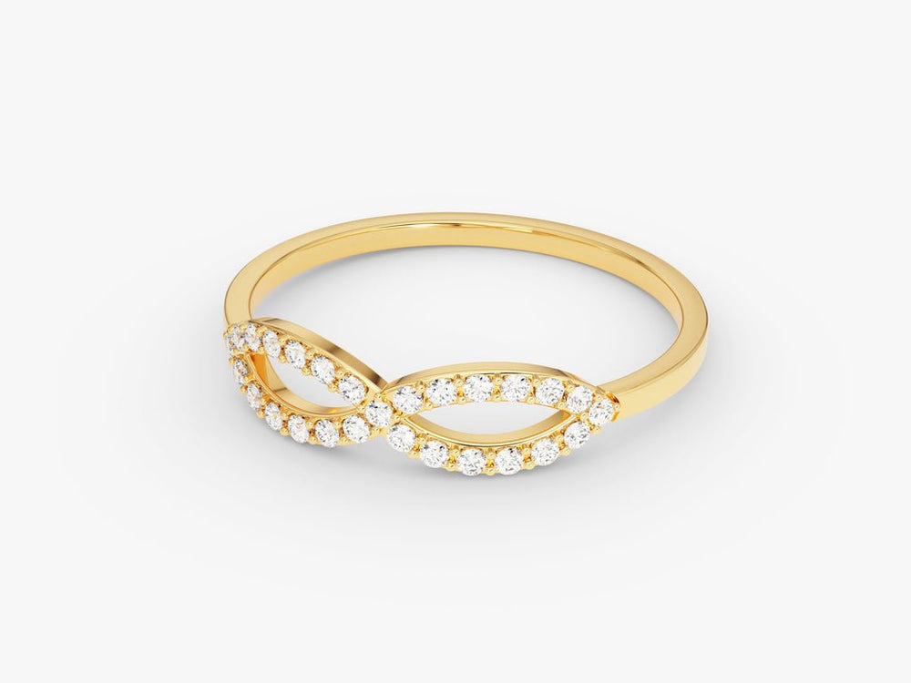 Infinity Round Cut CVD EF/VVS Diamond Wedding Band - Doozy Diamonds