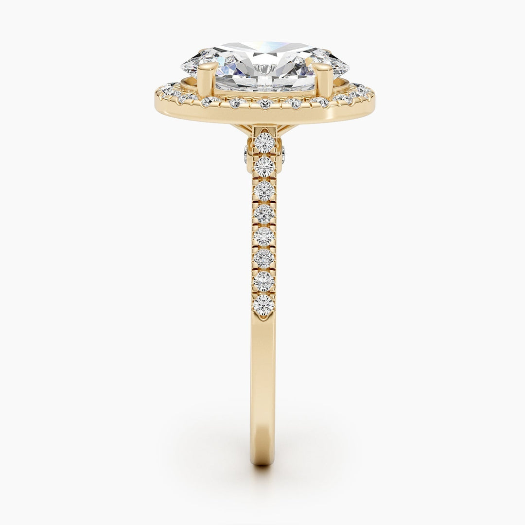 precision cut diamond ring,