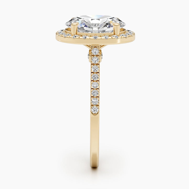 precision cut diamond ring,