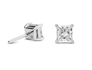 2ct Princess F-VS Lab-Grown Diamond Stud Earrings