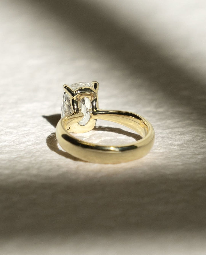 2.0 - 3.0 CT Cushion Cut Lab Grown Diamond Split Shank Engagement Ring - Doozy Diamonds