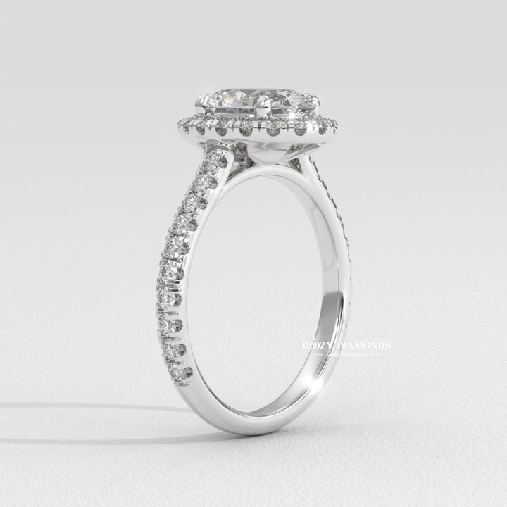 lab diamond jewelry, bridal jewelry, anniversary diamond ring, engagement jewelry, oval center stone ring, handcrafted diamond ring, premium diamond ring, eco friendly diamond ring, classic engagement ring,