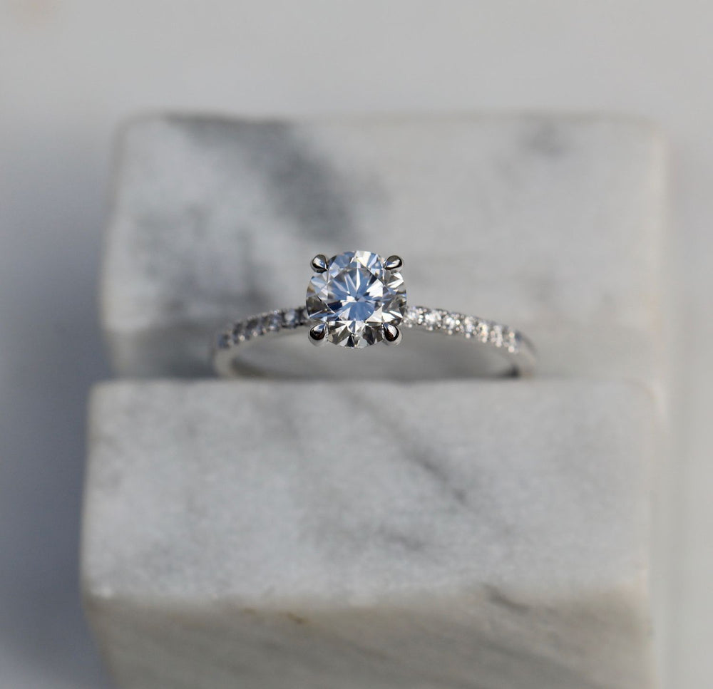 round diamond proposal ring