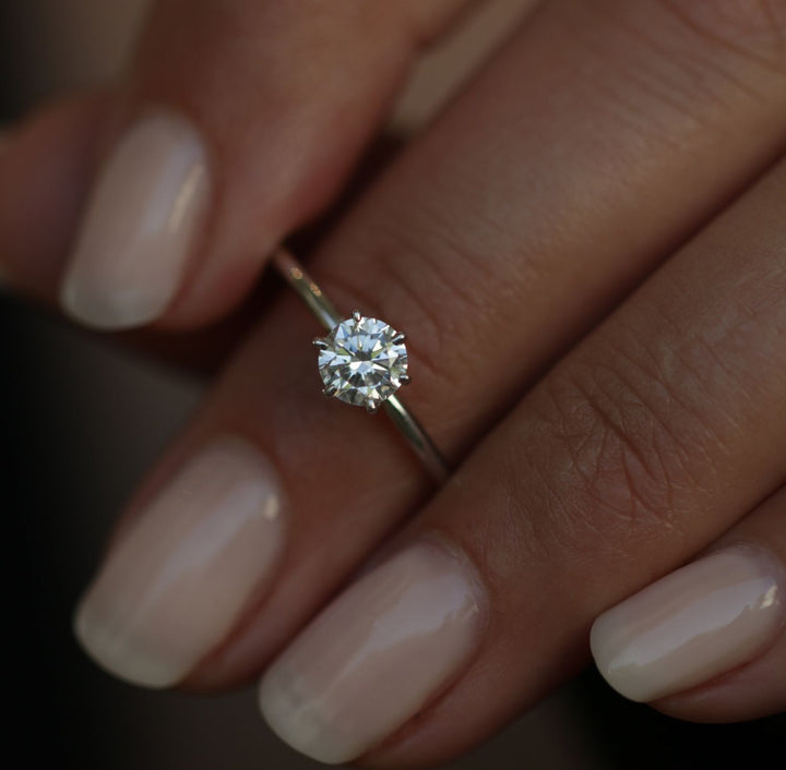 round diamond proposal ring
