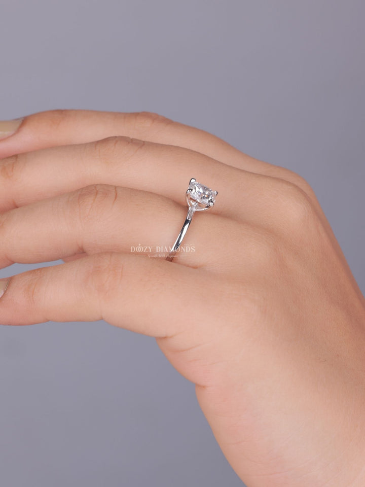 0.75ct - 1.50ct Cushion E - VS2 Lab Grown Diamond Solitaire Engagement Ring - Doozy Diamonds