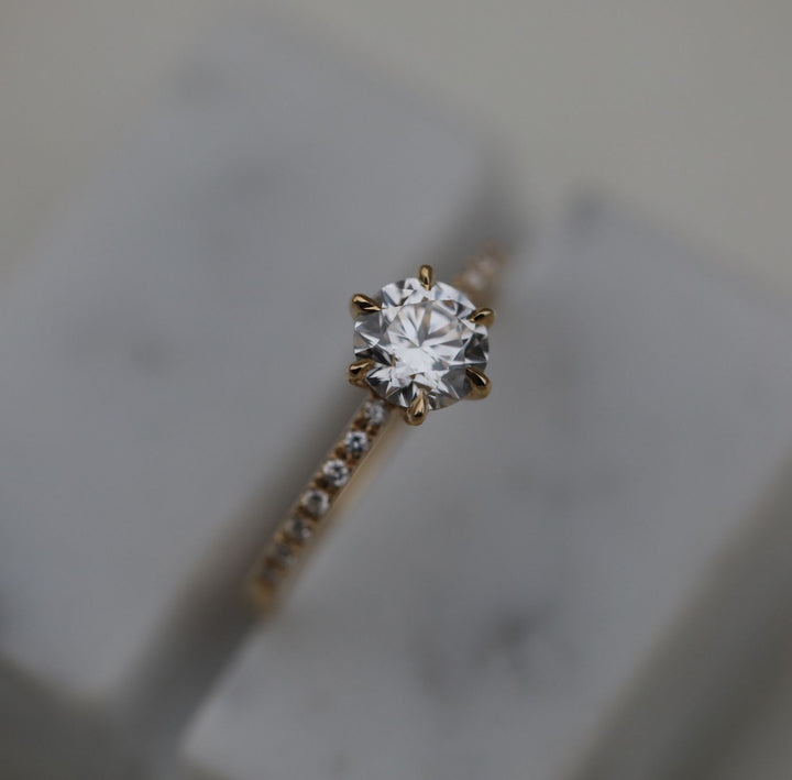E color diamond ring