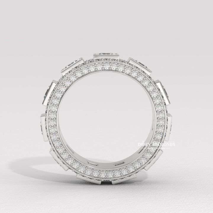Anniversary band round princess diamonds
Wedding ring for her lab grown diamonds
Brilliant round princess diamond ring