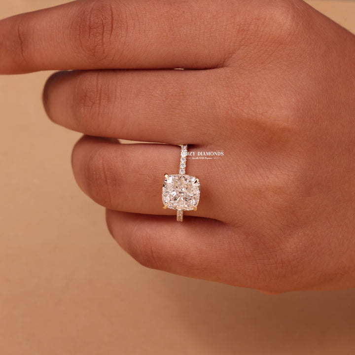 Cushion cut engagement ring, Cushion diamond engagement ring, Cushion solitaire engagement ring, Cushion halo engagement ring, 