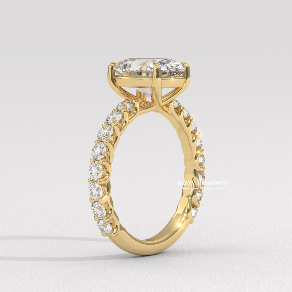 sustainable diamond ring, ethical engagement ring, eco friendly diamond jewelry, conflict free diamond ring, luxury oval engagement ring, premium bridal jewelry, timeless diamond ring, c