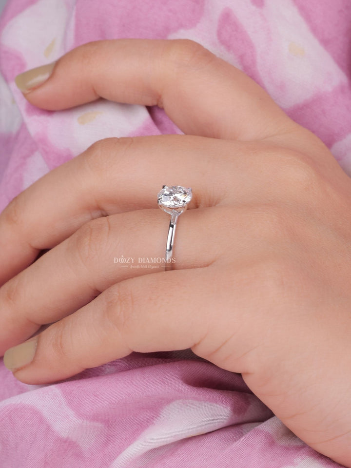 0.75ct - 2.0ct Round E - VS1 Lab Grown Solitaire Diamond Engagement Ring - Doozy Diamonds