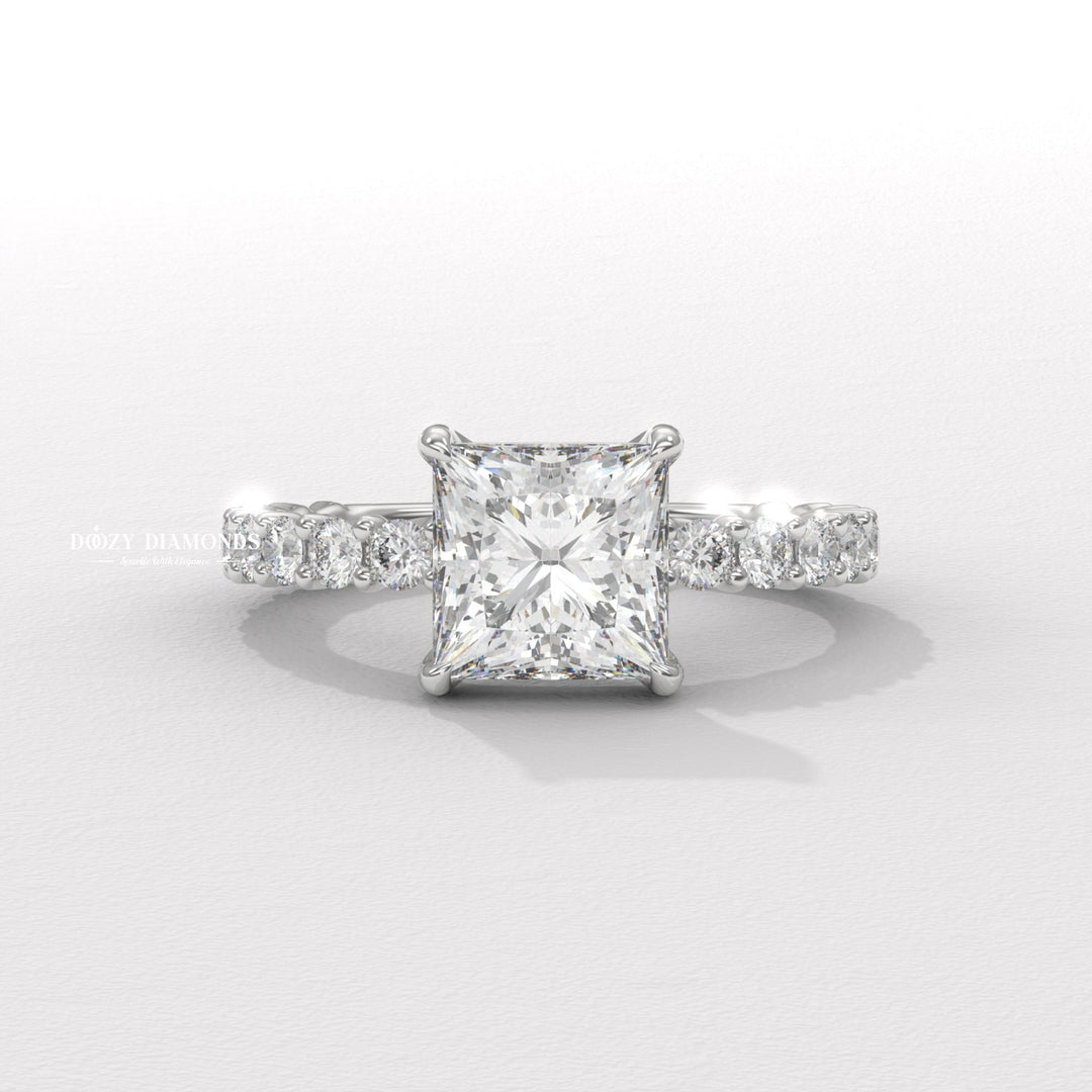, luxury bridal collection, refined diamond ring, signature engagement jewelry, romantic diamond gift,