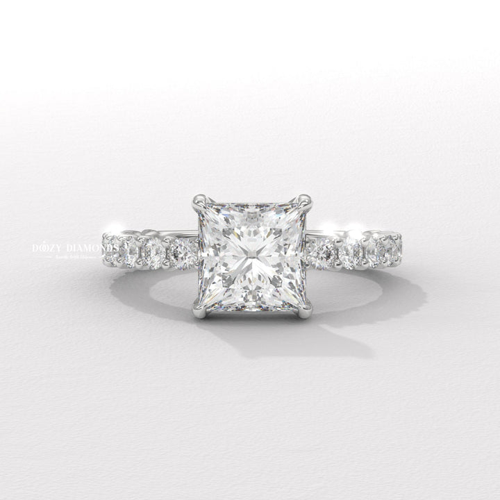 , luxury bridal collection, refined diamond ring, signature engagement jewelry, romantic diamond gift,