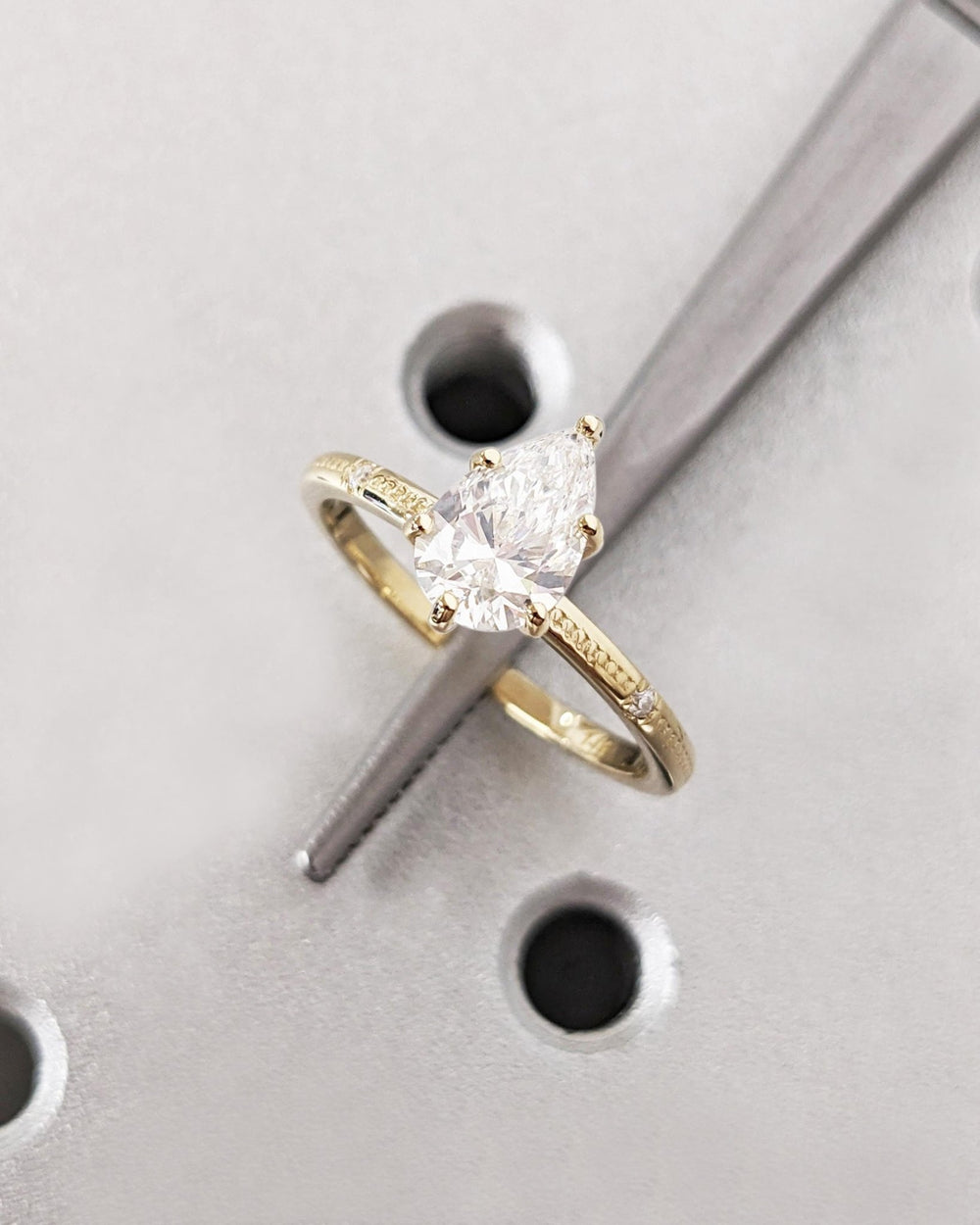 delicate engagement ring