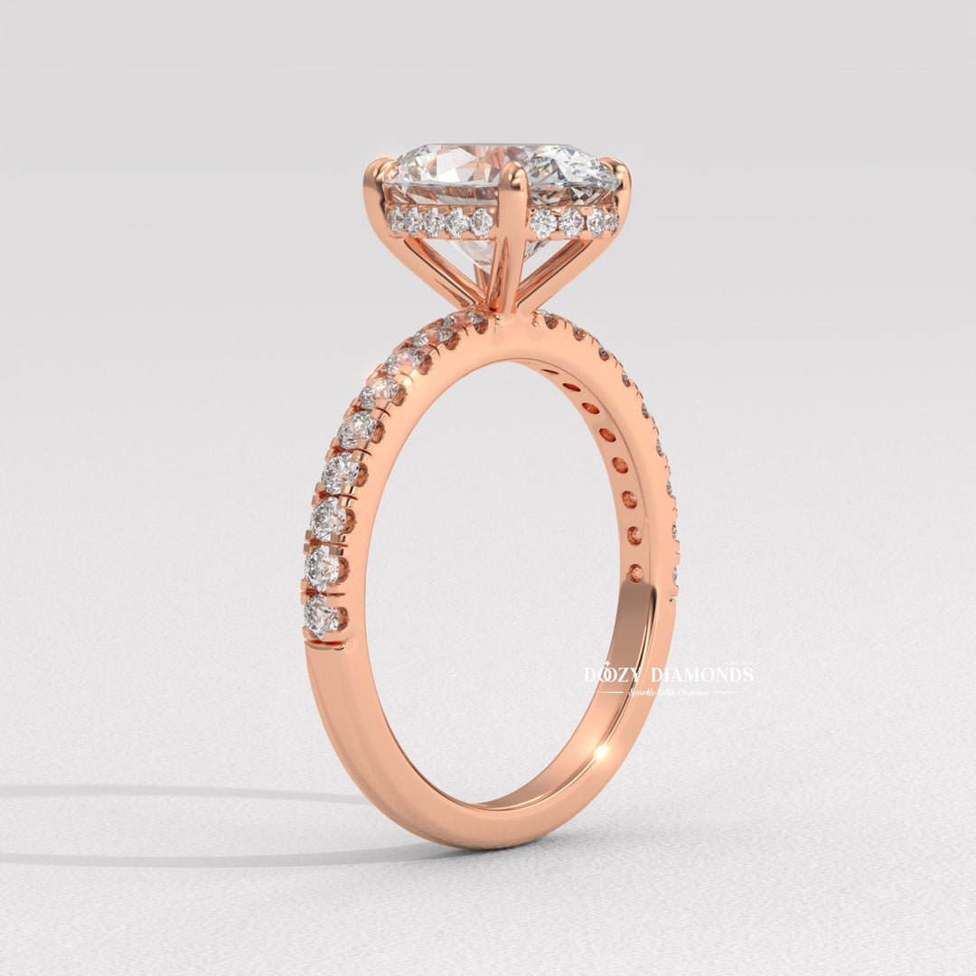 oval pave ring, oval cathedral ring, oval solitaire engagement ring, oval bezel ring, oval prong set ring, four prong engagement ring, six prong diamond ring, basket setting ring,