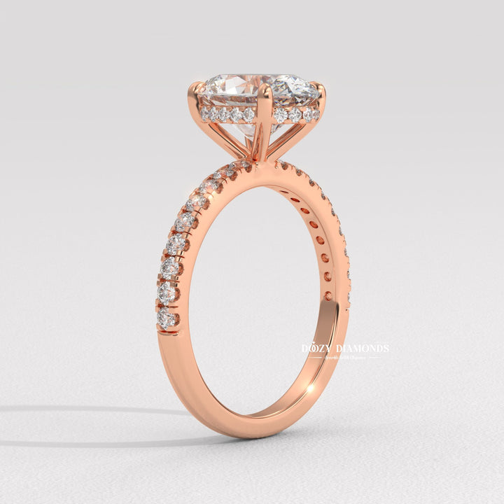oval pave ring, oval cathedral ring, oval solitaire engagement ring, oval bezel ring, oval prong set ring, four prong engagement ring, six prong diamond ring, basket setting ring,