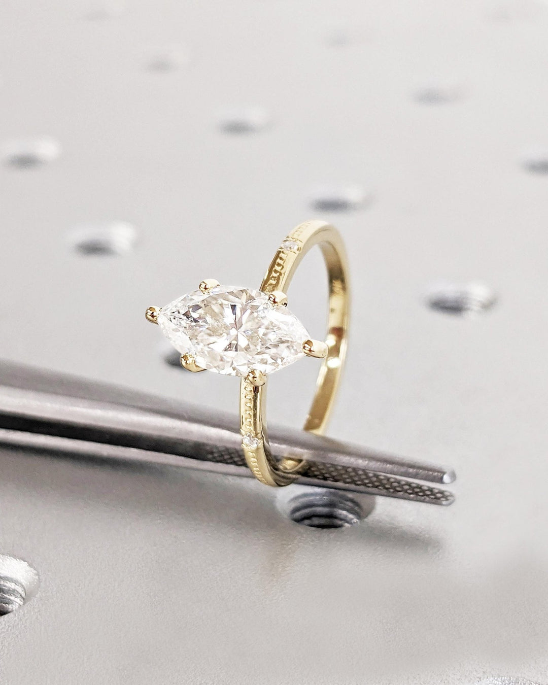 handcrafted engagement ring,