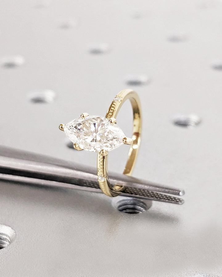 handcrafted engagement ring,