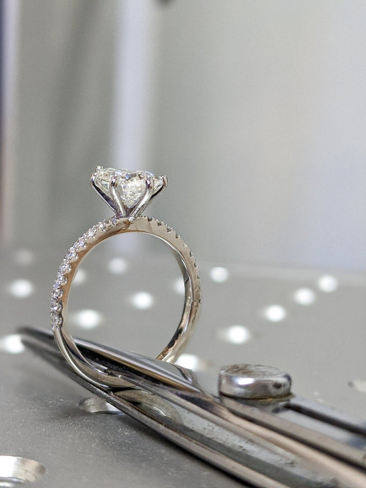 premium pear engagement ring