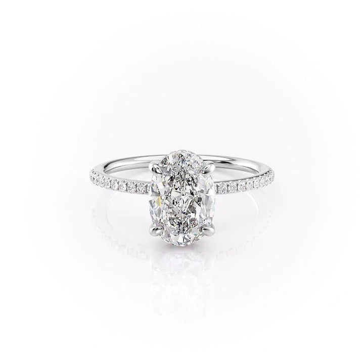 oval diamond wedding ring for women