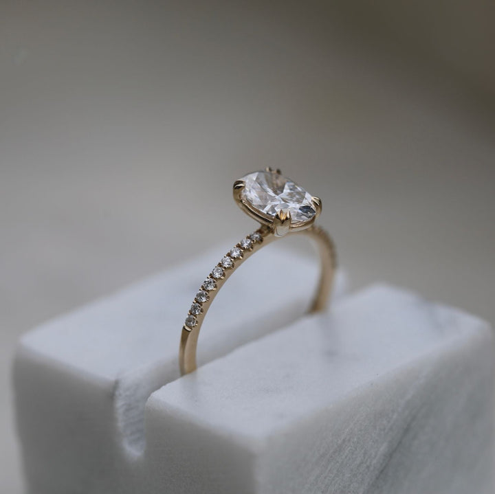 modern diamond ring