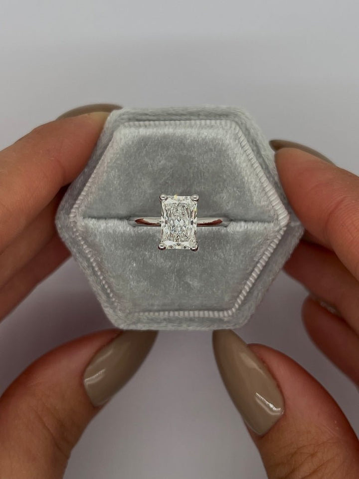 radiant diamond solitaire,