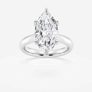 1.0CT Marquise Cut Moissanite Diamond Solitaire Engagement Ring