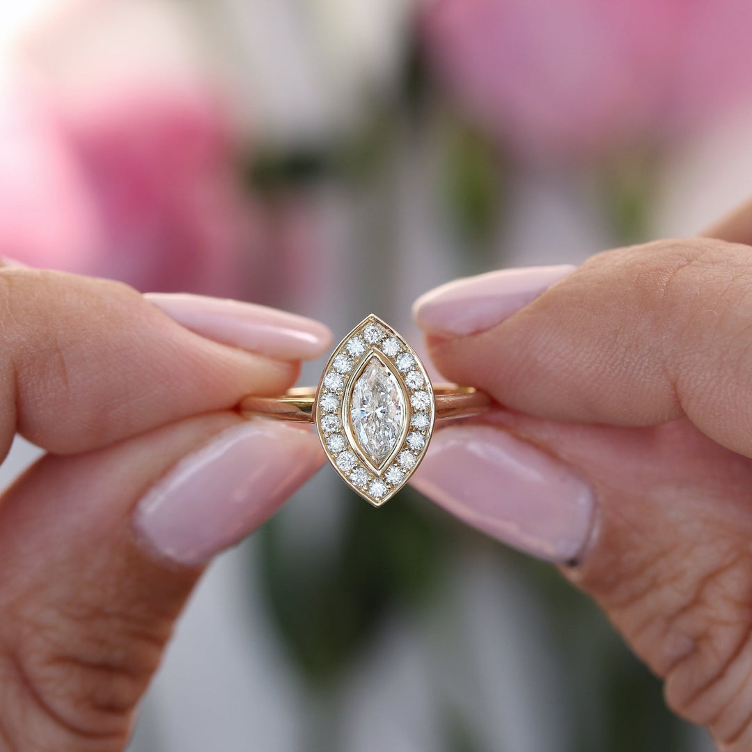 marquise wedding ring,