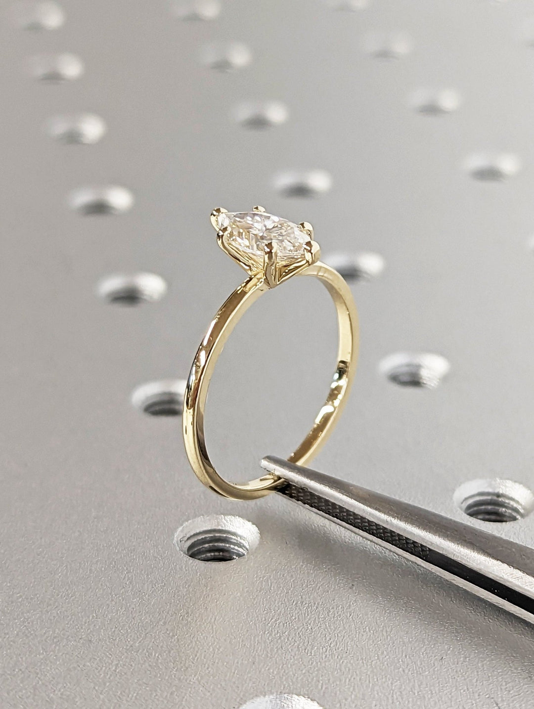 marquise diamond wedding band