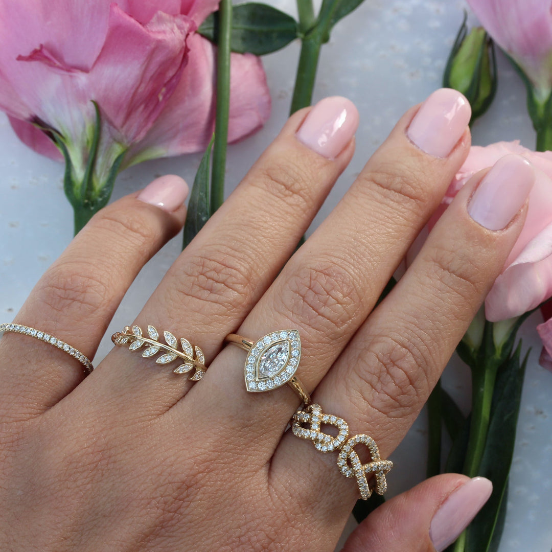 marquise bridal ring,