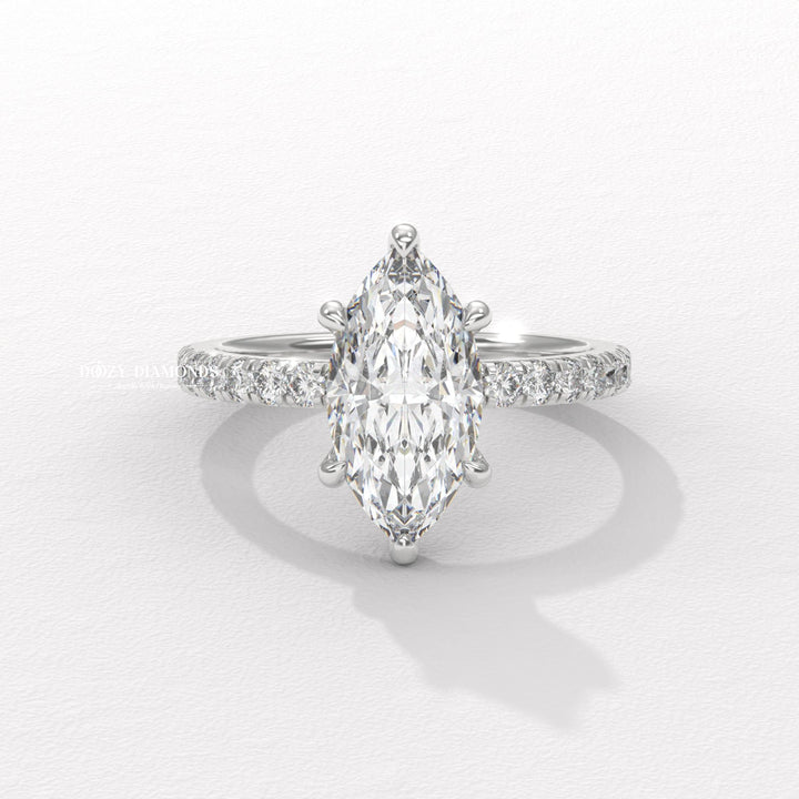 marquise shape diamond ring, engagement jewelry, bridal accessories, luxury bridal ring, handcrafted engagement ring, fine diamond jewelry, sparkling diamond ring, sparkling bridal ring,