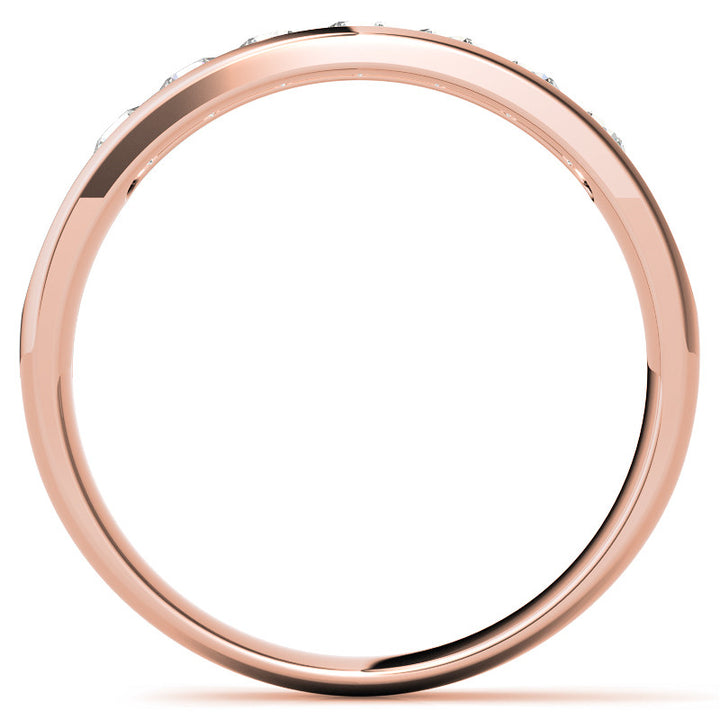 0.7ct Round Cut Channel Set Moissanite Men's Wedding Band