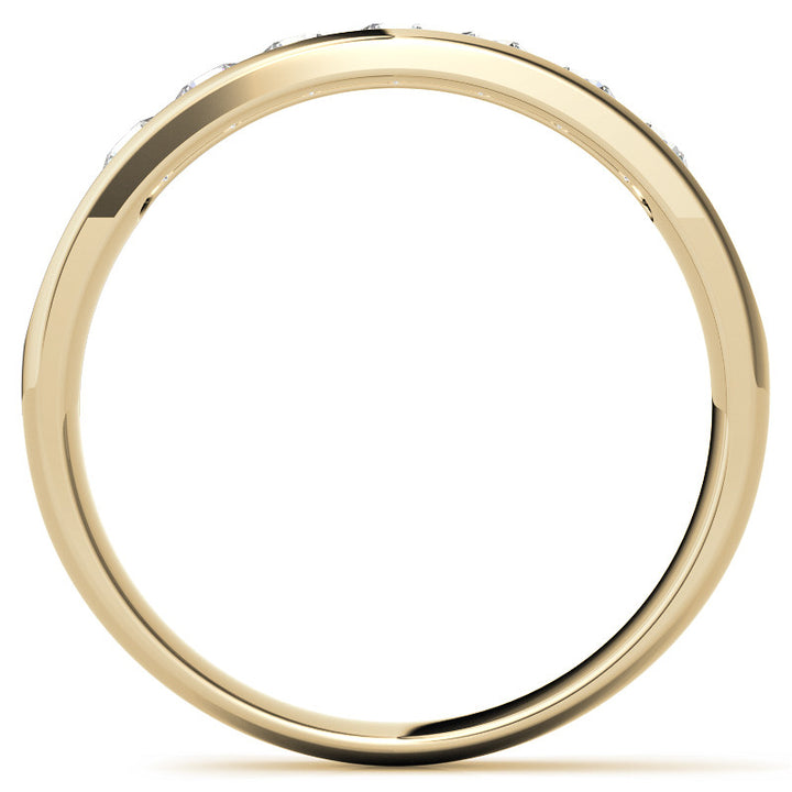 0.7ct Round Cut Channel Set Moissanite Men's Wedding Band