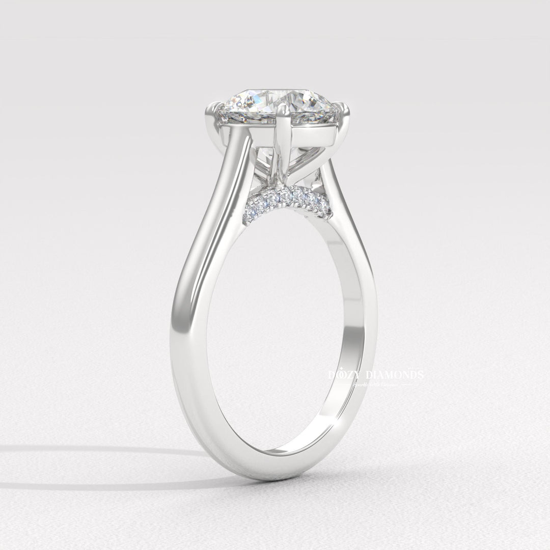 split shank engagement ring, twisted band ring, infinity engagement ring, crossover diamond ring, luxury diamond ring, minimalist engagement ring, delicate diamond ring, stackable bridal ring