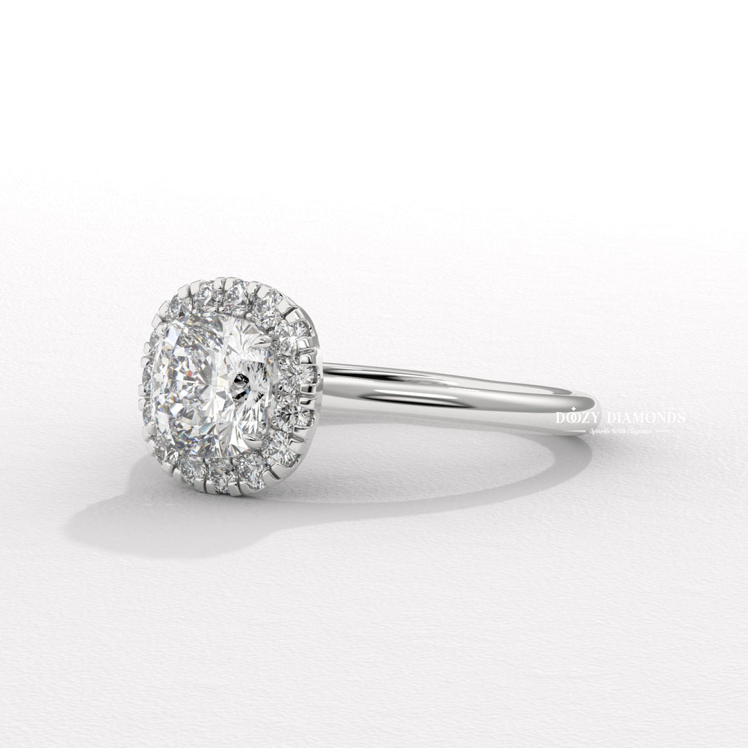 cushion diamond jewelry, cushion cut solitaire ring, bridal jewelry set, E color lab diamond ring, VVS2 lab diamond ring, IGI certified engagement ring, luxury bridal jewelry,