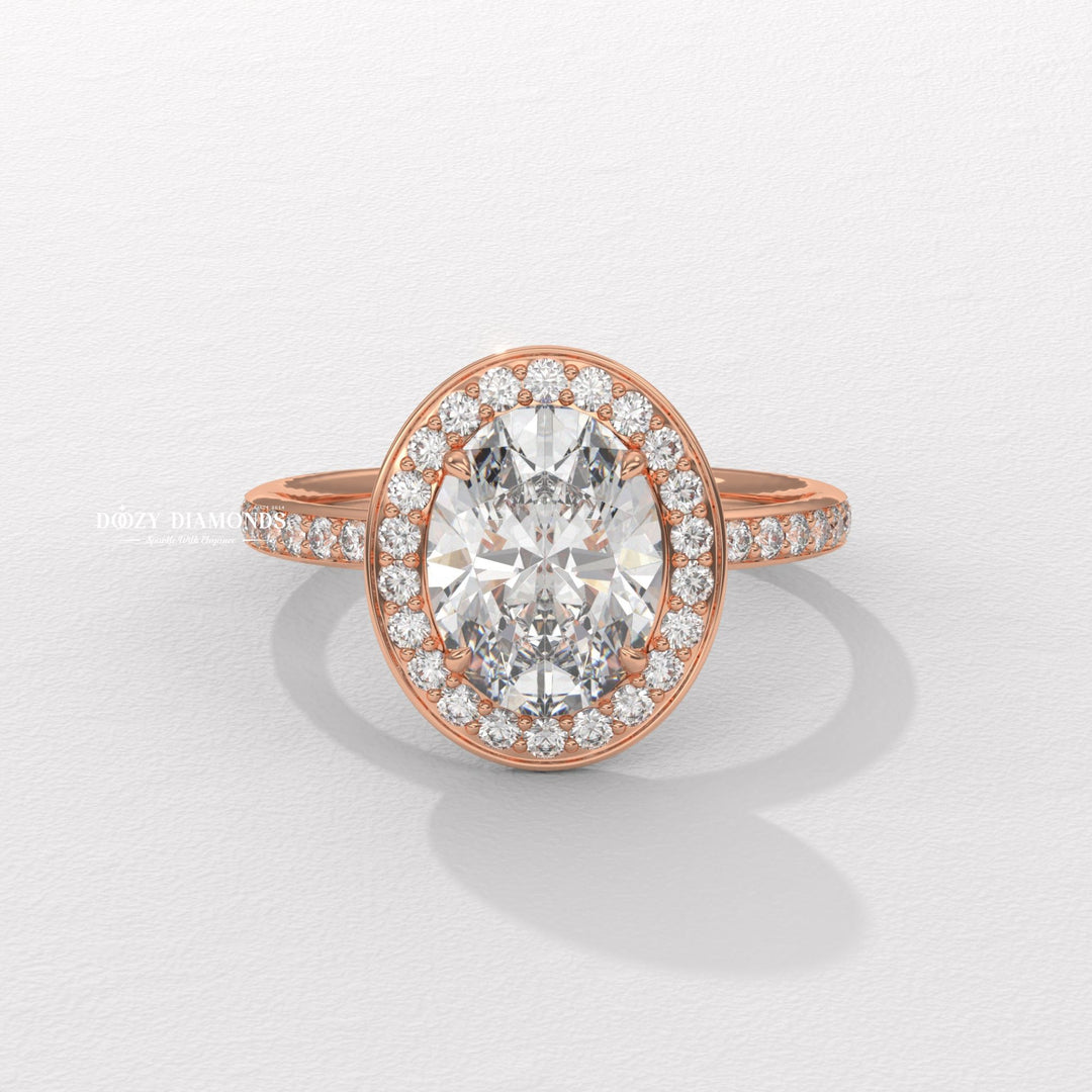 wedding proposal ring, diamond ring gift for her, classic bridal ring, sparkling bridal jewelry, women's engagement jewelry, premium bridal ring, luxury engagement jewelry, timeless bridal jewelry, oval halo setting, engagement ring trends,