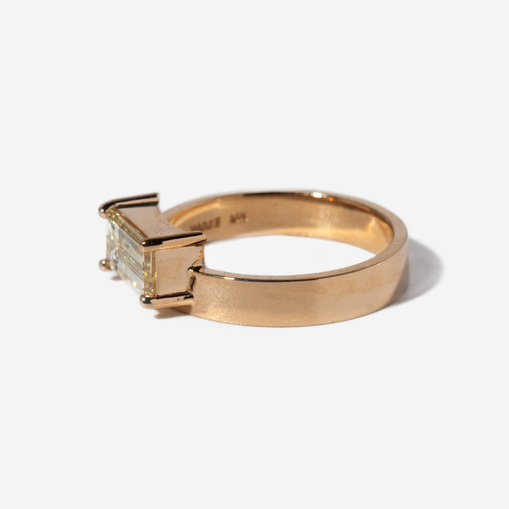 fine lab grown jewelry, handcrafted lab diamond ring, modern lab diamond ring, luxury lab diamond engagement ring, responsible luxury jewelry, sustainable bridal ring, conflict free bridal jewelry,